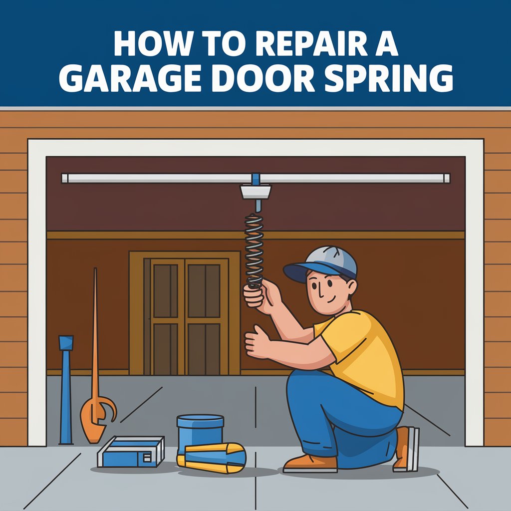 how to repair a garage door spring